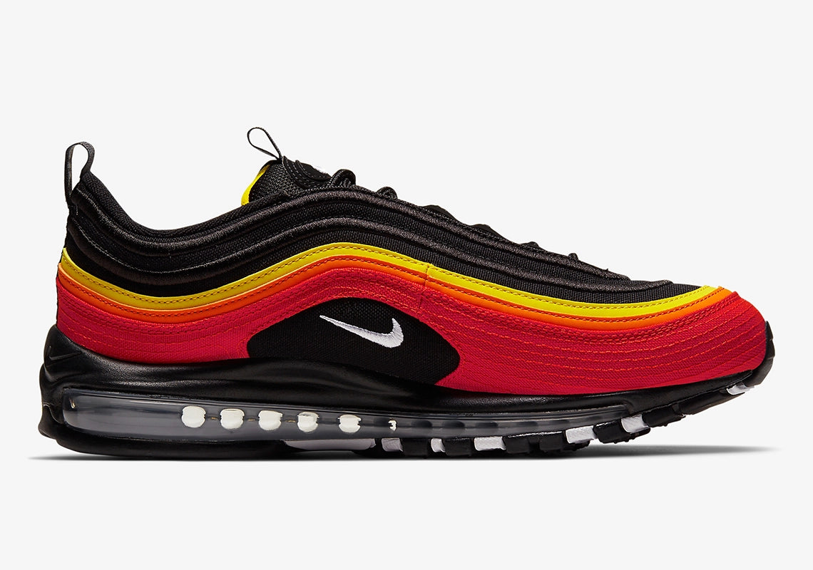 Nike Air Max 97 Black Chile Red Magma Orange GlobalSneakers