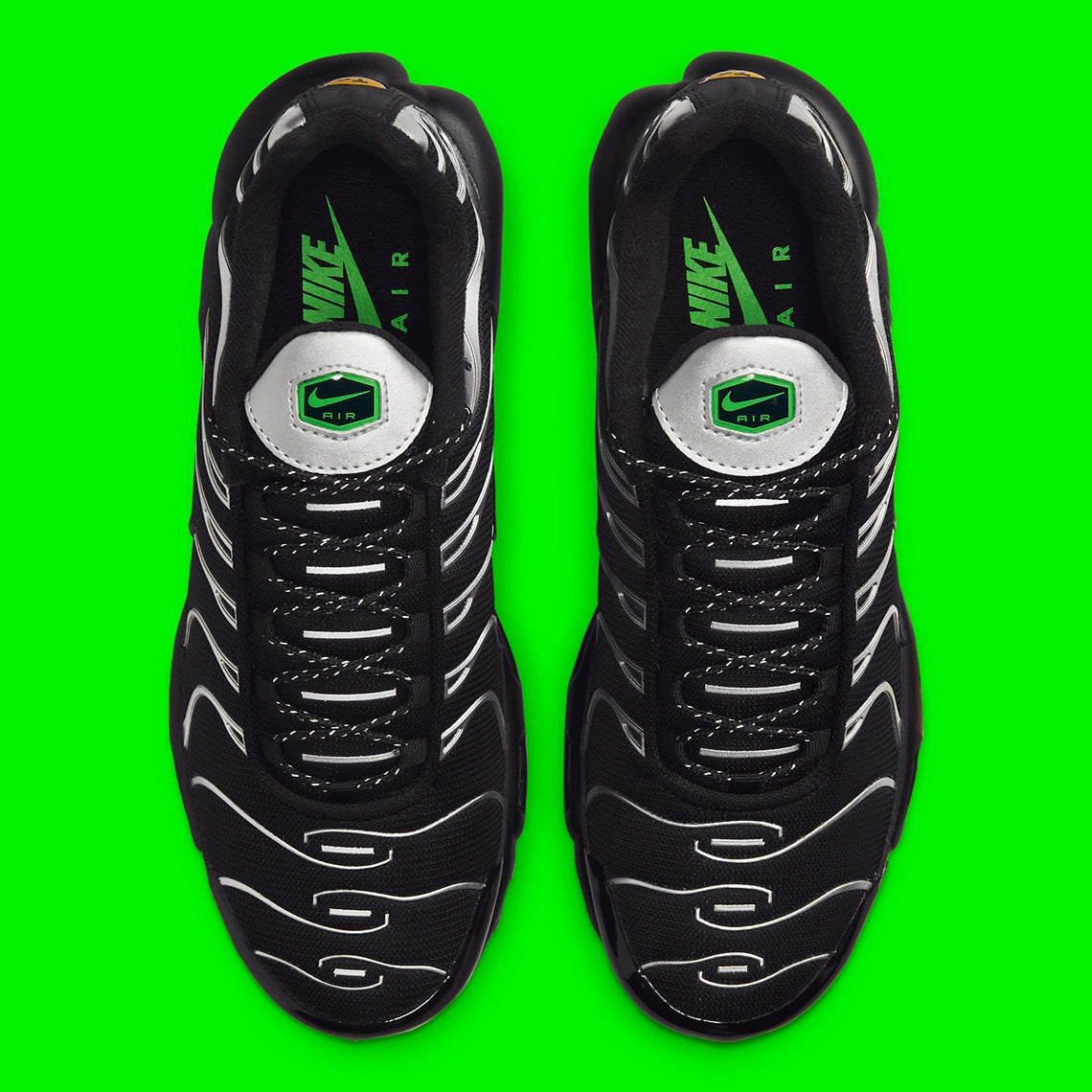 Nike Air Max Plus Black Silver Green Strike
