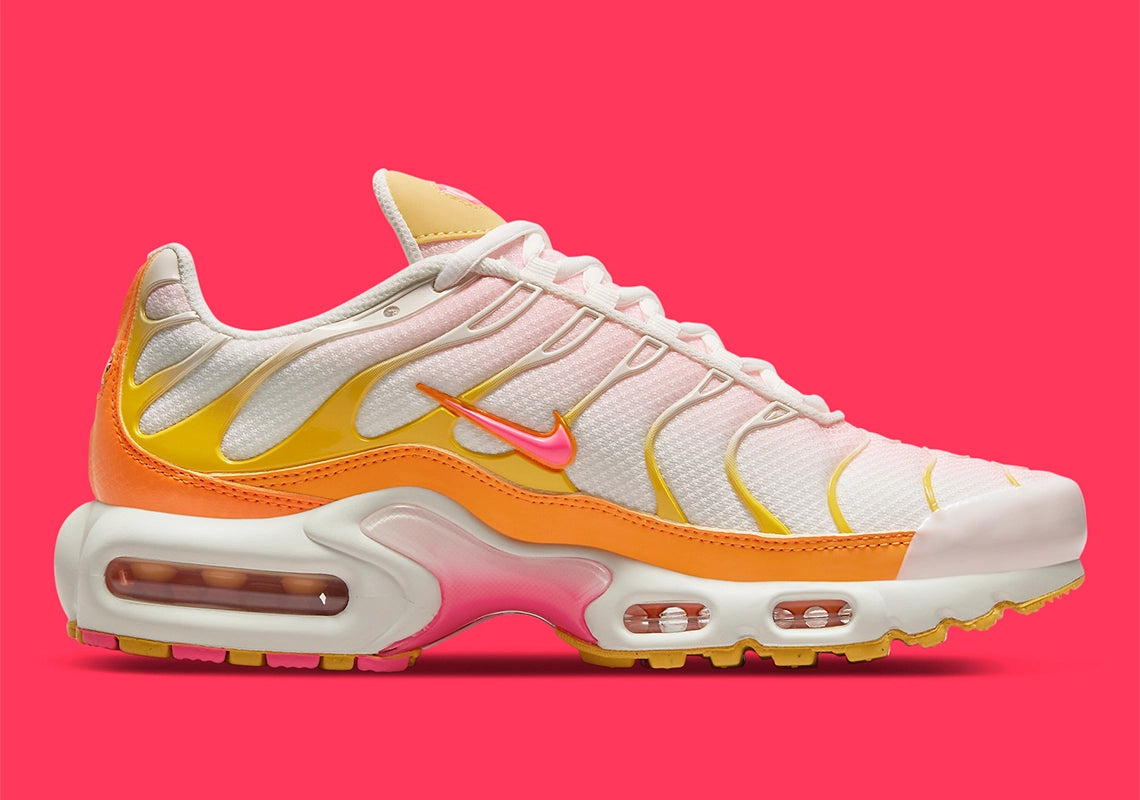 Nike Air Max Plus White Orange Pink