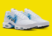 Nike Air Max Plus Spray Paint Swoosh White Blue