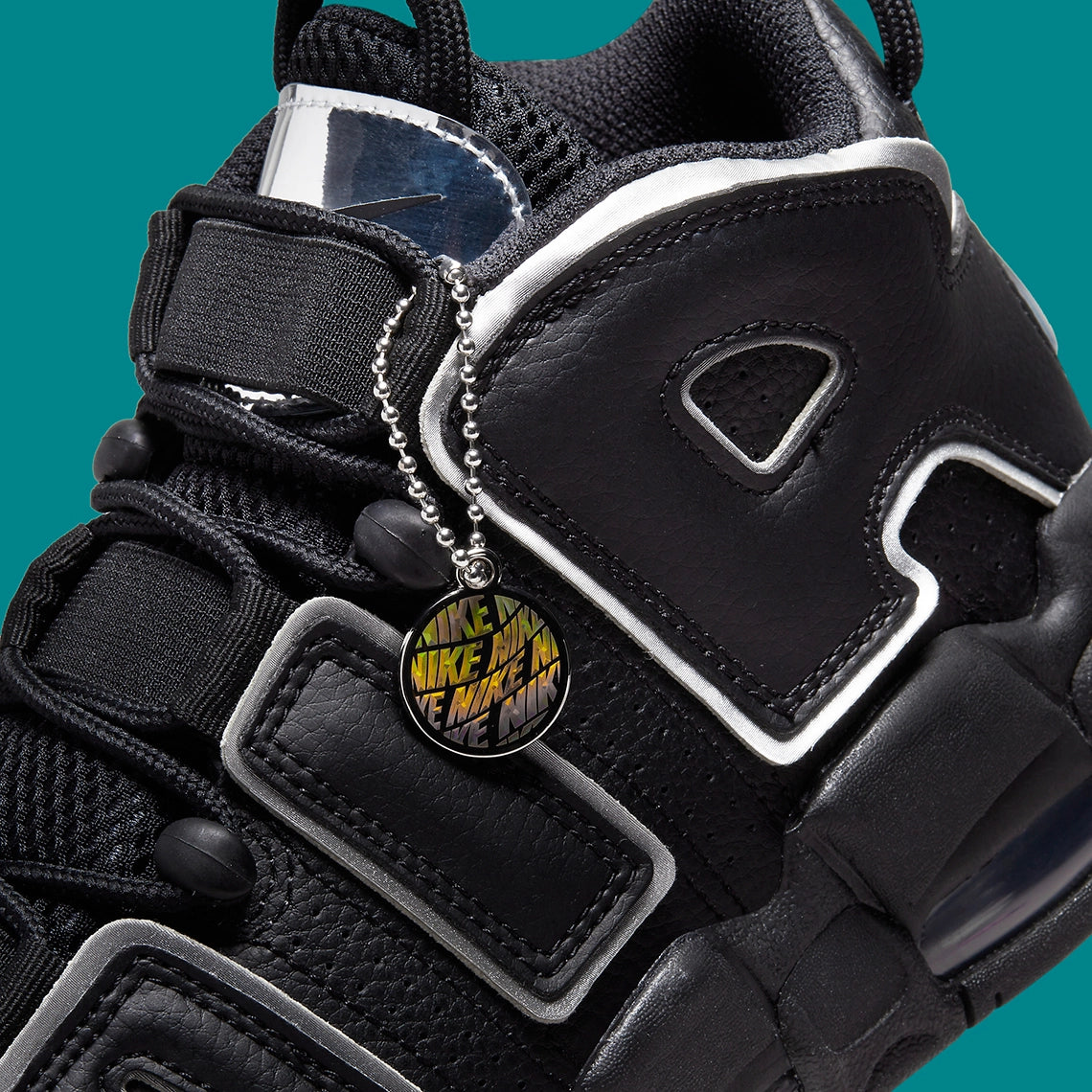 Nike Air More Uptempo Black Silver