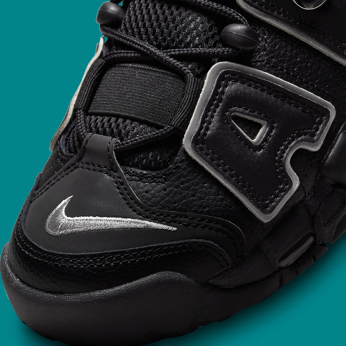 Nike Air More Uptempo Black Silver GlobalSneakers