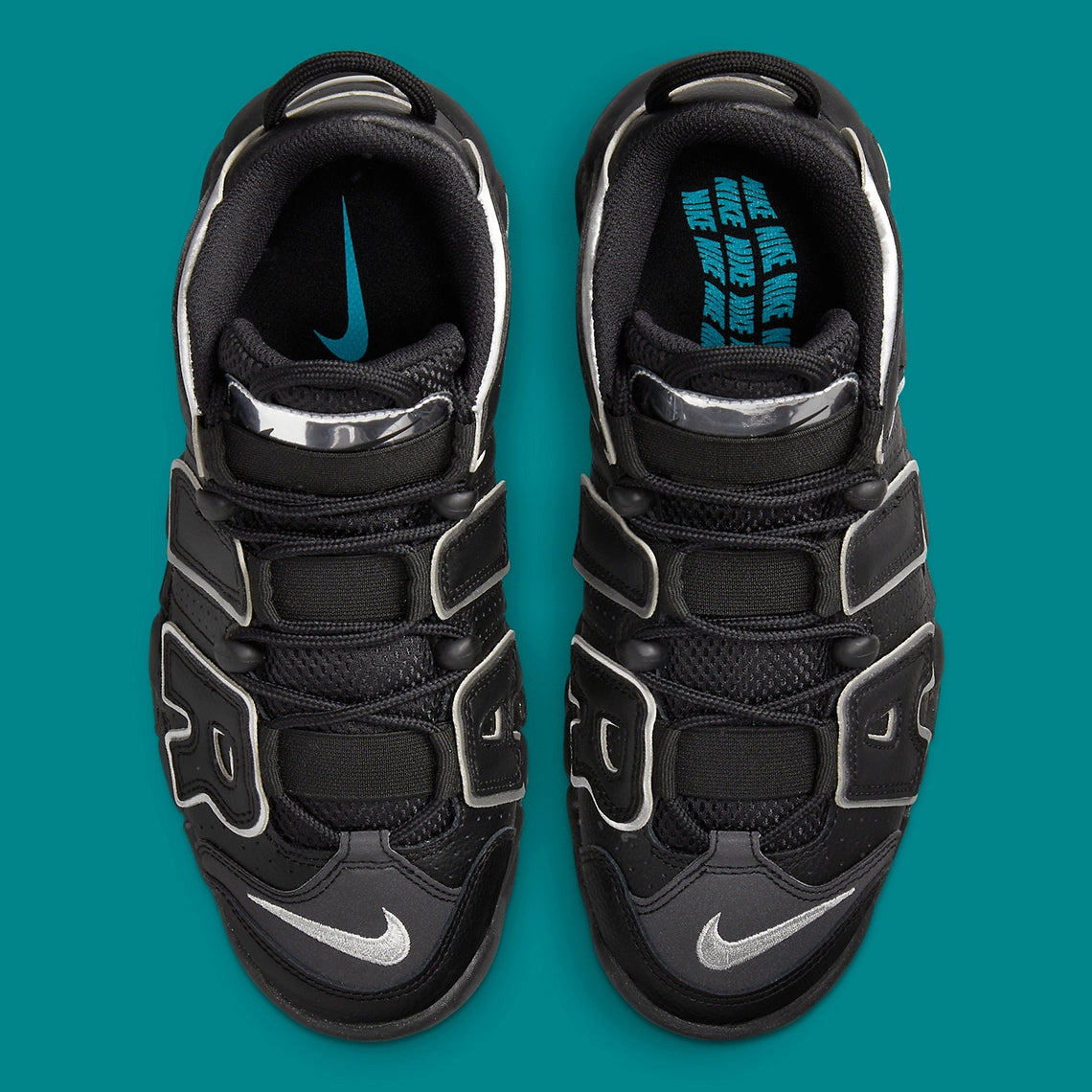 Nike Air More Uptempo Black Silver