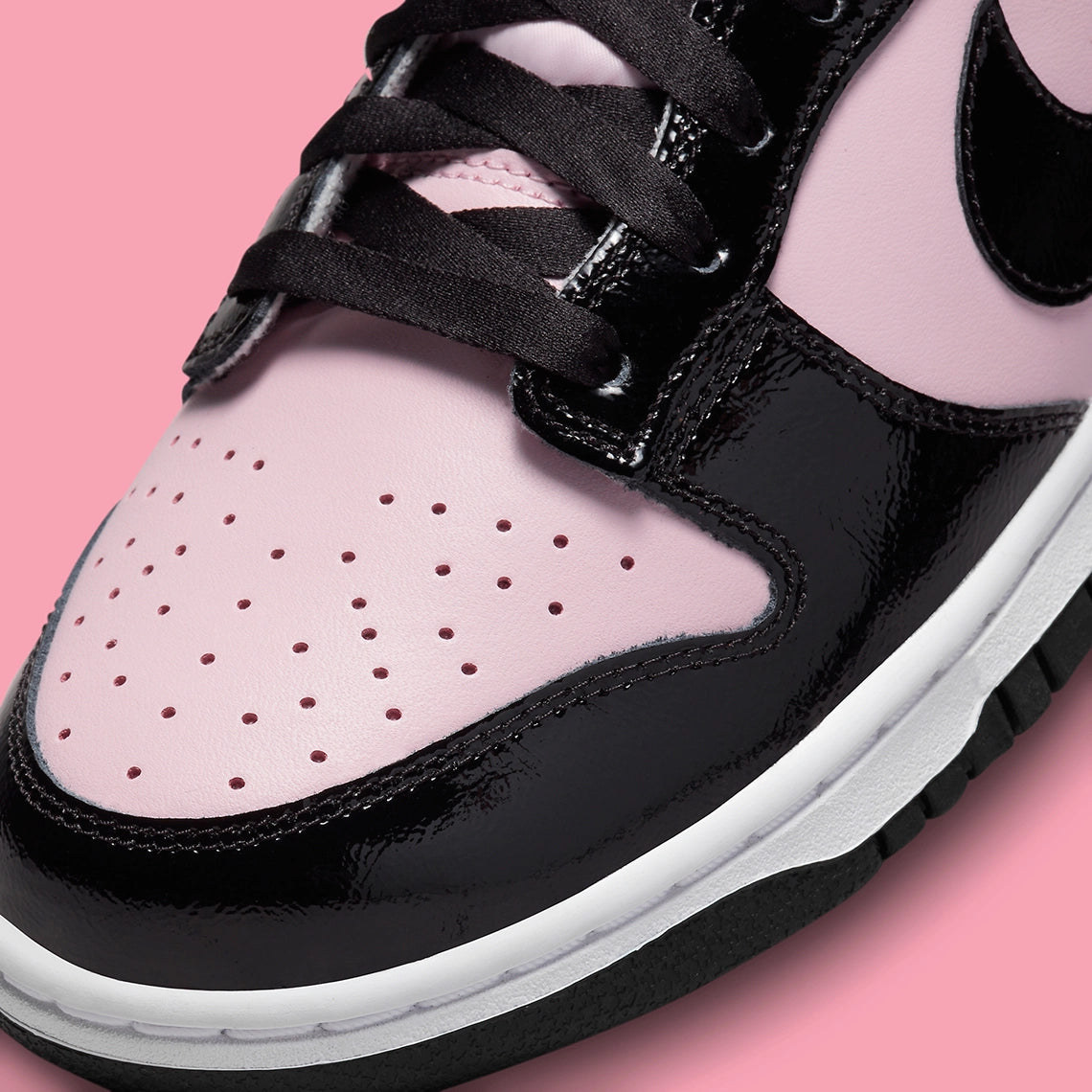 Nike pink and black dunks Clearance