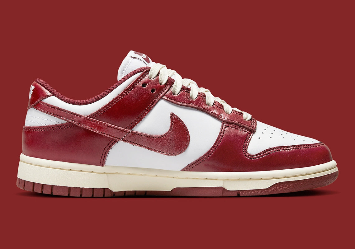 Nike Dunk Low PRM Vintage Team Red