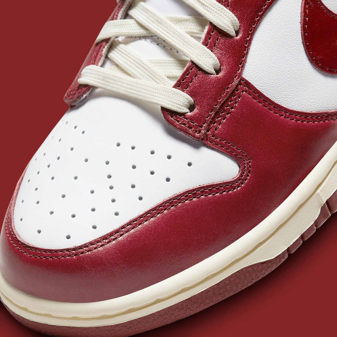 Nike Dunk Low PRM Vintage Team Red