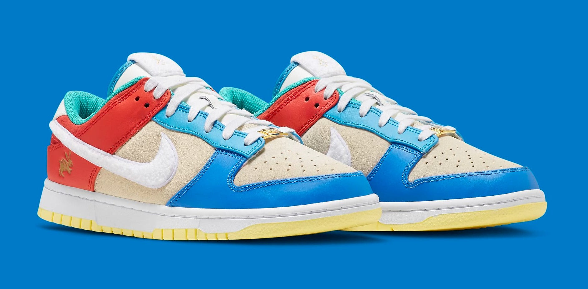 Nike Dunk Low Retro PRM Year of the Rabbit Blue Orange Cream