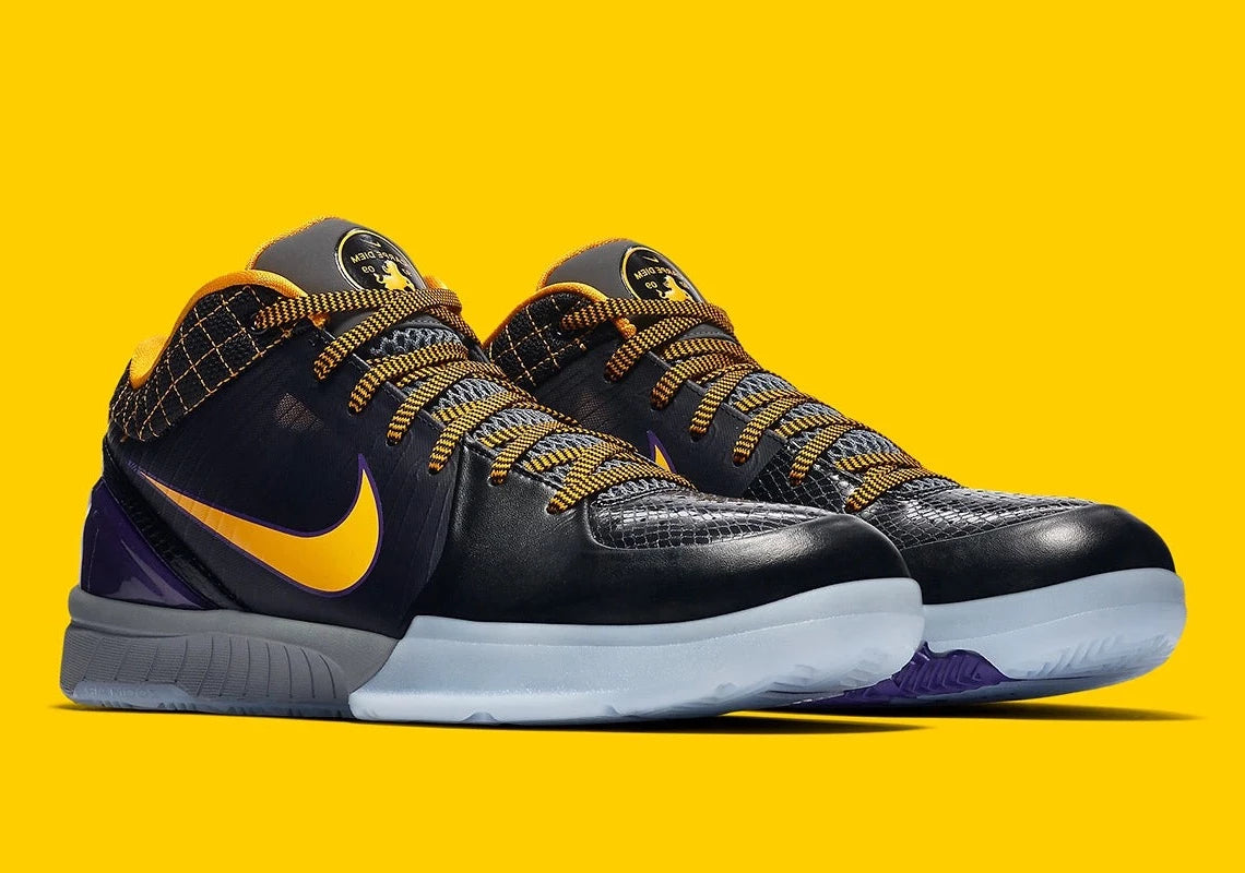 Nike Kobe 4 Protro White Black Del Sol