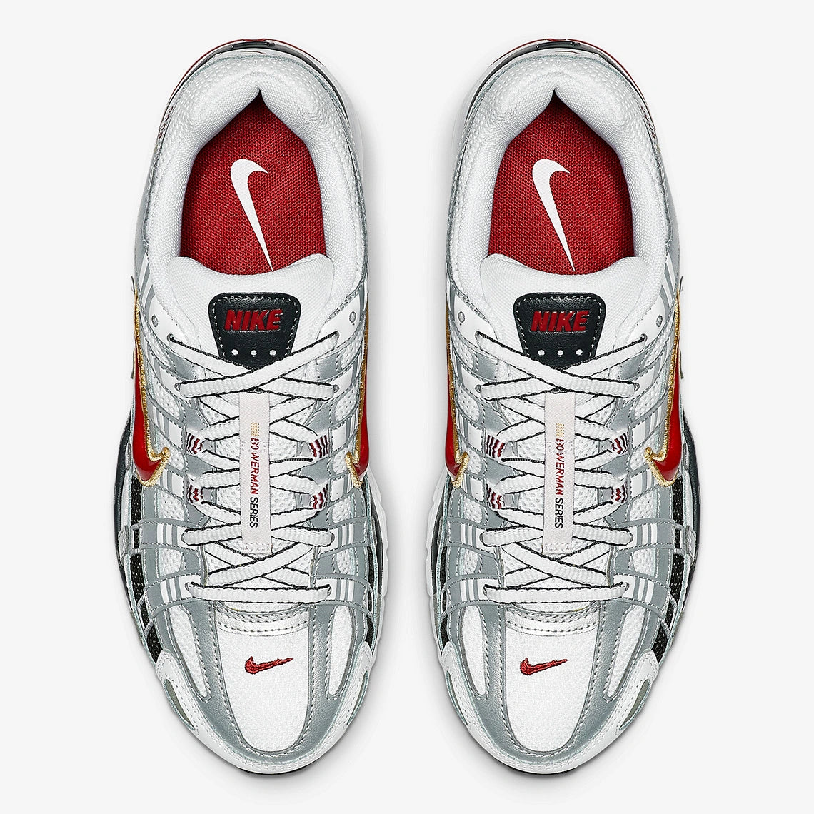 Nike P-6000 White Gold Red