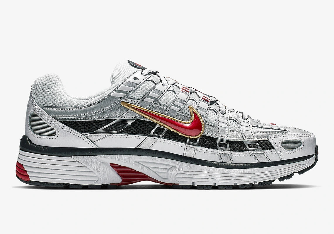 Nike P-6000 White Gold Red