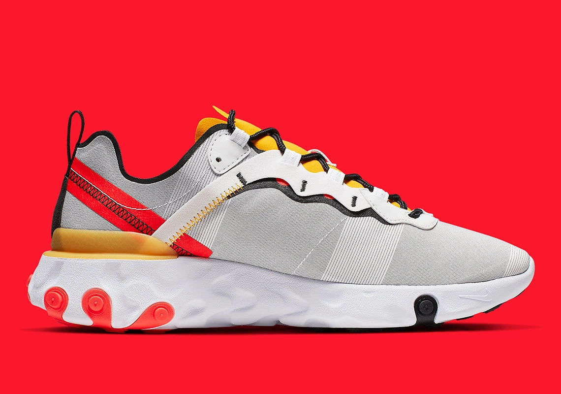Nike React Element 55 White Black Crimson Gold - Main Image