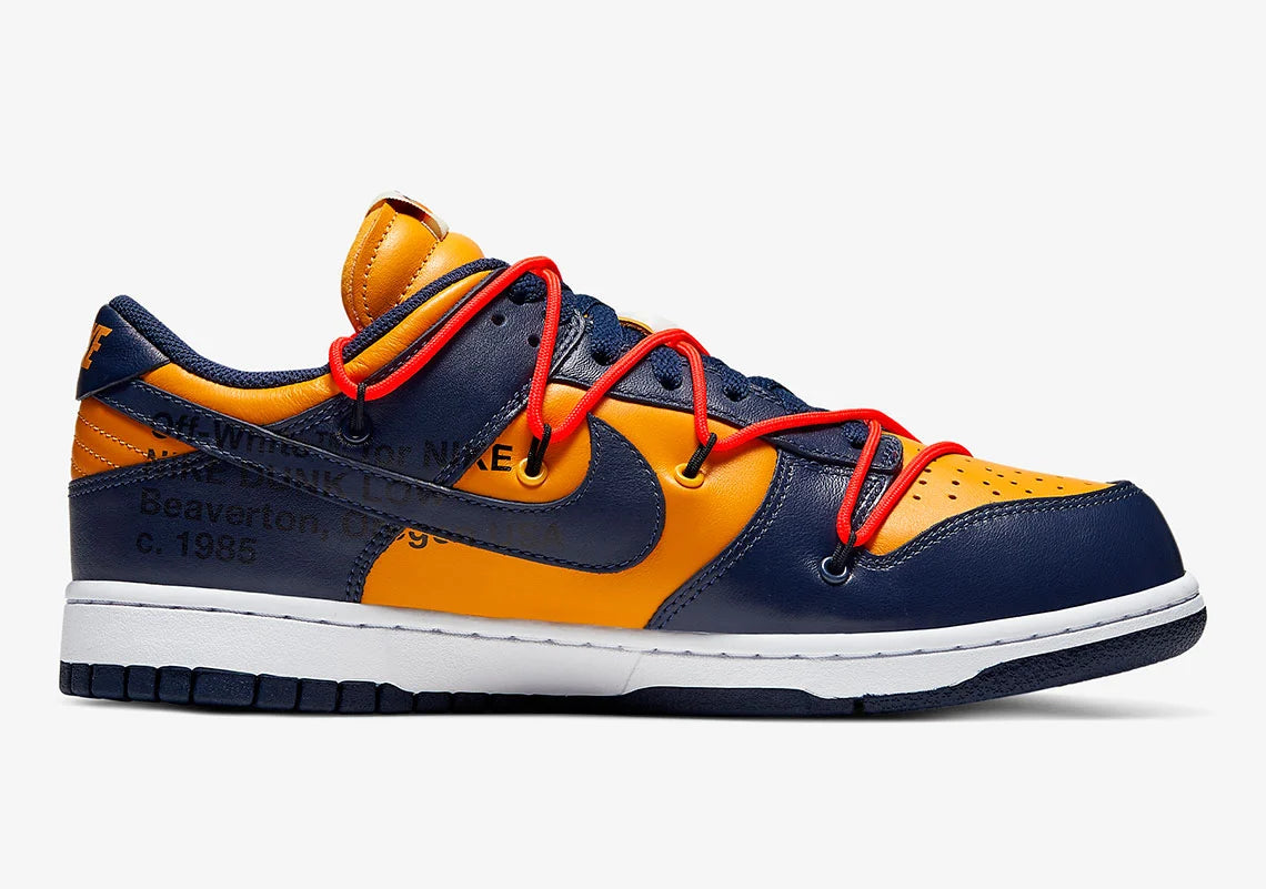 Nike Dunk Low Off-White University Gold Midnight Navy