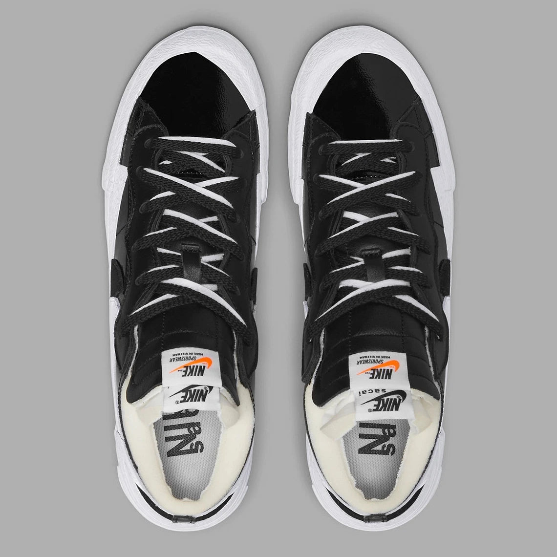 Nike Blazer Low Sacai Black Patent Leather – GlobalSneakers Nike Blazer Low Sacai Black Patent Leather – GlobalSneakers
