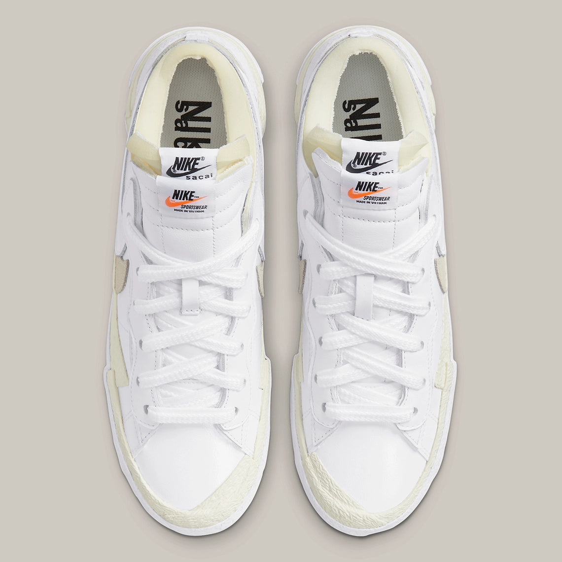 Nike Blazer Low Sacai White Patent Leather