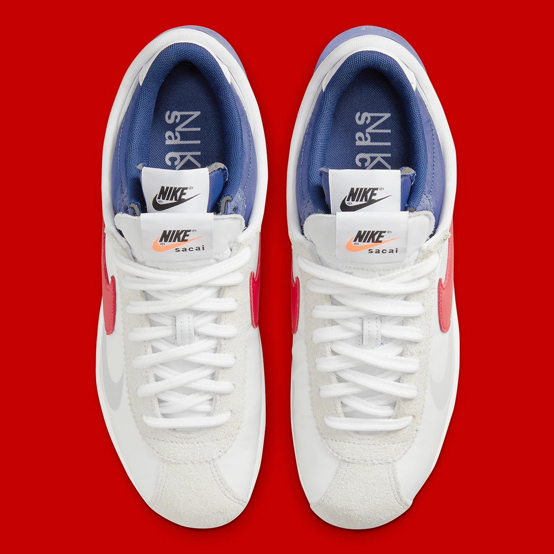 Nike Zoom Cortez SP sacai White University Red Blue