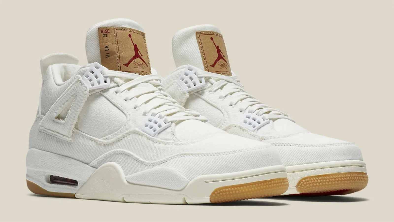 Air Jordan 4 Retro Levi's White (Levi's Tag)