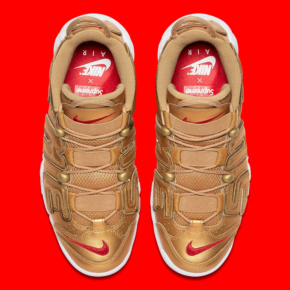 Nike Air More Uptempo Supreme Suptempo Gold